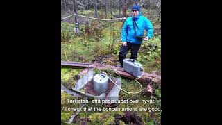 Measuring soil heterotrophic respiration in Ränskälänkorpi [upl. by Torhert]