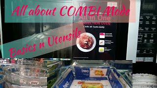 How to start combi mode of microwave oven with demo  grill combi mode  convection combi mode [upl. by Atnohsal]