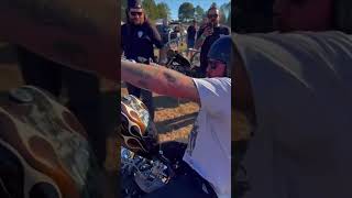 Drag racing my Born Free Texas invited builder bike texas bornfree chopper harleydavidson [upl. by Lecroy92]