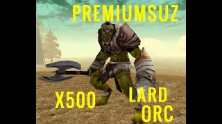 Knight Online Premiumsuz x500 Lard Orc Farm  İLK  DROBU [upl. by Haseefan]