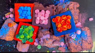 ASMR  Lavender Pasted  Vibrant Dyed Mini Circle Bombs [upl. by Fairleigh]