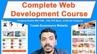 Complete Web Development Course Ecommerce Website  HTML  CSS PHP CodeIgniter  Urdu amp Hindi [upl. by Rooke]