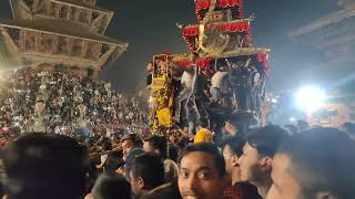 Bisket jatra Festival  Bhailakha at Bhaktapur Nepal 🇳🇵 2080 Begins [upl. by Guilbert]