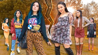 Fall Outfits of the Week of Twins with Opposite Styles 🍂 Niki and Gabi [upl. by Otsirc]