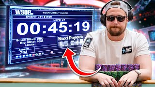 My Deepest Run of the Summer in the 1500 WSOP Event DAY 2 [upl. by Ayoj625]