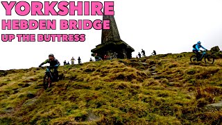 Calderdale MTB  Hebden Bridge Up The Buttress [upl. by Eulau]