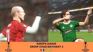 UEFA Europa League  Sporting Cp Vs Tominto amp Domesk Vs Goalfield Matchday 2 [upl. by Hasen863]