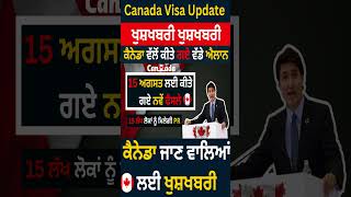 Canada Visa Big Update 2024  Canada Study Visa  Canada Visa [upl. by Martijn]