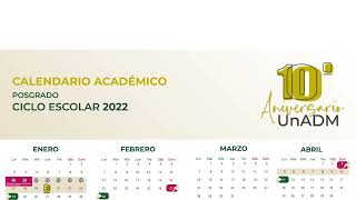 Calendarios académicos UnADM 2022 [upl. by Tisdale]