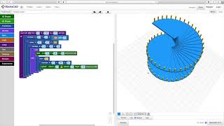 Práctica BlocksCAD Escalera de Caracol [upl. by Barthelemy812]