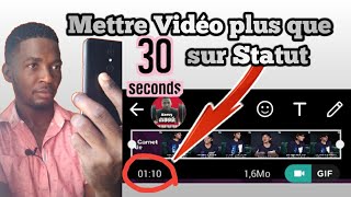 Men koman pou nou mete video plis ke 30 segond sou stati whatsapp nou otomatik Mettre une vidéo 30s [upl. by Nataniel502]