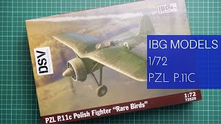 IBG Models 172 PZL P11c Rare Birds 72520 Review [upl. by Acirretahs]