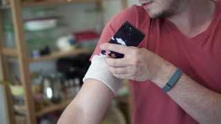 Make a SmartphoneHolding Exercise Armband Out of a Sock [upl. by Lubet278]