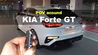 2022 KIA Forte GT 5door 16 T GDi POV interior and exterior [upl. by Nyliuqcaj609]