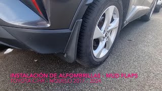 Instalación Mud Flaps Toyota CHR [upl. by Eziechiele]