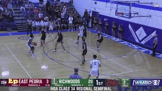 WATCH HERE East Peoria Raiders vs Peoria Richwoods Knights HS Basketball [upl. by Aisatsana]