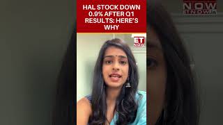 HAL Q1FY25 Results Stock Down 09  Why Is HAL Stock Down Today  HAL  stockmarket shorts [upl. by Ekoorb]