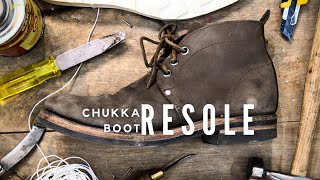 DIY Boot Resole  Resoling Boots by Hand [upl. by Akimehs603]