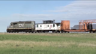 CN Drumheller Sub  Rail Removal  June 2014 [upl. by Dressel]