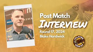 Blake Hardwick perspectives on the tough challenge v Geelong R17 2024 [upl. by Atiruam212]