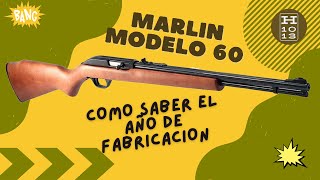 Como saber de que año es tu Rifle Marlin Modelo 60  en español  marlinfirearms [upl. by Ennahgem]