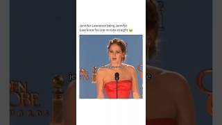 Jennifer Lawrence being herself for one minute straight shorts celebrity funny fyp memes viral [upl. by Eileen]