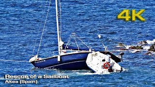 Rescue of a sailboat Summer 2017 4K [upl. by Atila]