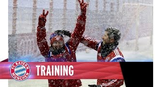 FC Bayern Snow Training [upl. by Enaej415]