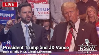 LIVE REPLAY President Trump and JD Vance Hold a Rally in St Cloud Minnesota  72724 [upl. by Ingeberg]