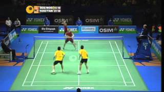 F  MD  Mathias BoeCarsten Mogensen vs Koo Kien KeatTan Boon Heong  2011 All England Open [upl. by Ixela]