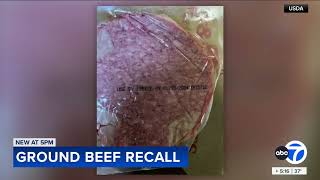 Nearly 7K pounds of ground beef recalled over E coli risk [upl. by Acinomal222]