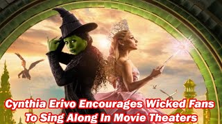 Cynthia Erivo Encourages Wicked Fan To Sing Along In Movie Theater [upl. by Woodhouse]