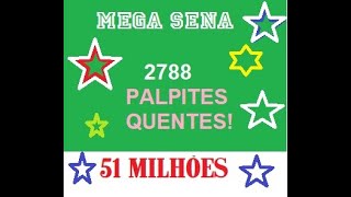 Mega sena 2788Palpites [upl. by Evaleen27]