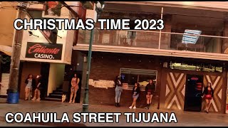 Walking Tour Coahuila Street in Tijuana on a December Saturday of 2023 with Paraditas Models [upl. by Alo631]