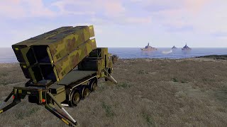 Neptune Antiship Missile System Destroyed Russian Battleships Completely  ArmA 3 [upl. by Kalina]