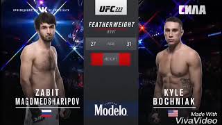 Zabit Magomedsharipov vs Kyle Bochniak Fight Highlight [upl. by Simaj735]