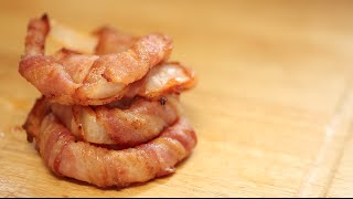 BaconWrapped Onion Rings [upl. by Navad]