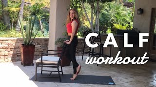 9Minute Calf Workout Video No Weights [upl. by Sillek329]