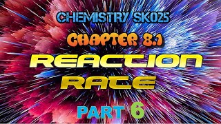 CHEMISTRY SK025  81 Reaction Rate  Part 6 [upl. by Nosam396]