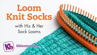 Loom Knit Socks Complete Howto [upl. by Hillary]