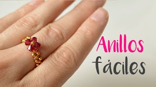 ANILLOS FÁCILES con bolitas y alambre 236 😍😍 [upl. by Feucht]