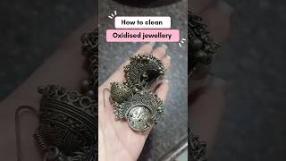 How to clean Oxidised jewelleryoxidised jewellery cleaning [upl. by Edwina]