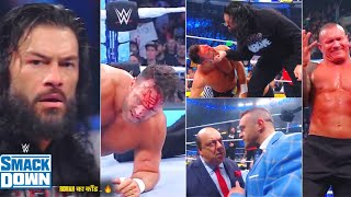 Roman k Kaand 🔥 Roman destroys Randy La amp AJ Massive Fatal 4 Way Confirm WWE 6 jan highlights [upl. by Enajaras]