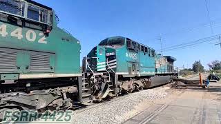 Las ranas de Ferrosur invade distrito La Barca FSRR 4435 4431 4402 Y 4425 llegando a Guadalajara [upl. by Peyton141]