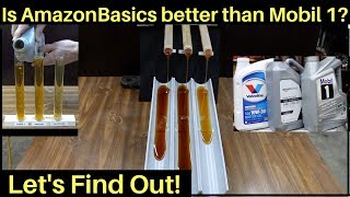 Is AmazonBasics Full Synthetic Motor Oil better than Mobil 1 Lets find out [upl. by Leblanc]