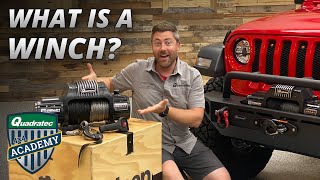 Winches Explained What is a Winch amp What can it do  Quadratec Academy [upl. by Yenttirb]