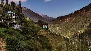 chairlift from Kel to Arang Kel Azad Kashmir  Wide shot  Beautiful Views [upl. by Jorry]