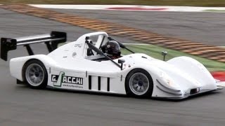 Radical SR8 RX in action at Monza Full Throttle Accelerations Fly Bys Flames amp Sound [upl. by Ecirtahs]