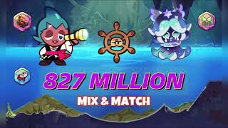 CookieRun OvenBreak  MixampMatch Sorbet Shark  Squid Ink Cookie 827M  GPZ [upl. by Nnaul]