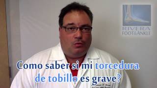 Como saber si mi torcedura de tobillo es grave [upl. by Rihaz803]